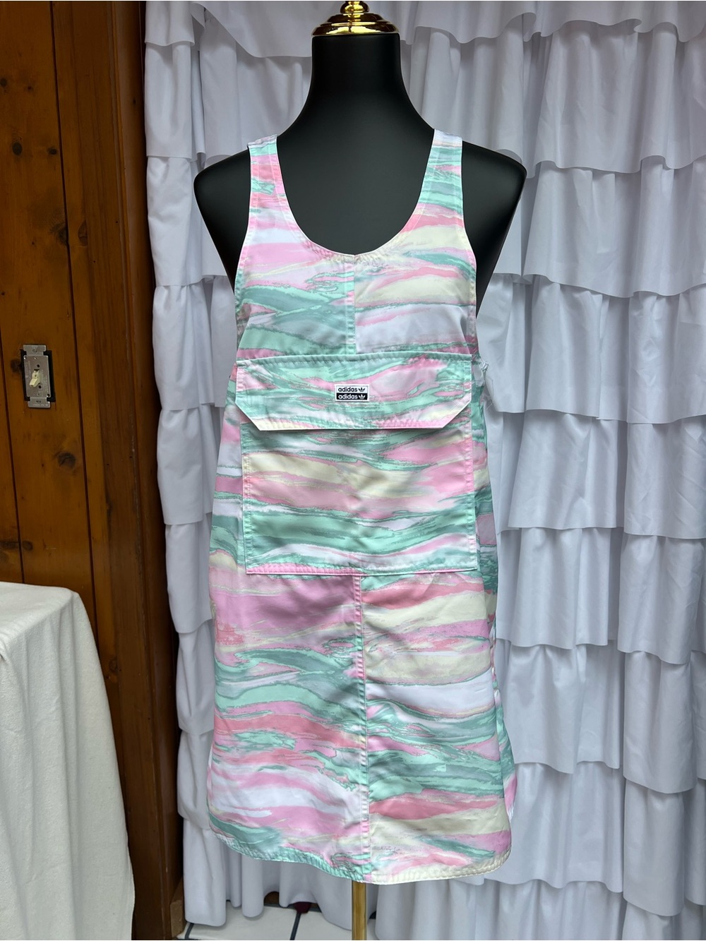 Adidas R.Y.V. dress in a multicolor marble pastel print size S